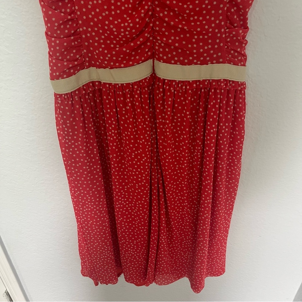 Anthropologie Postage Stamp Smocked Bodice Dress Size Small - Picture 10 of 10
